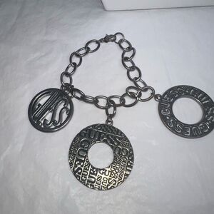 Guess Vintage Large Pendant Charm Bracelet